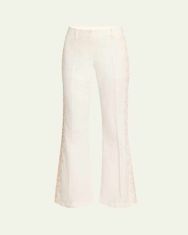 Illuminate Trimmed Flare Pants